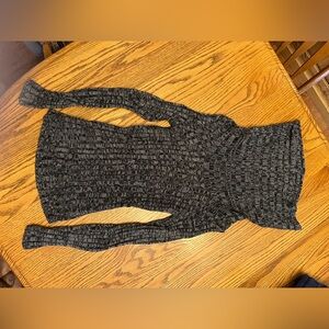 Charcoal and Sparkling Silver Sweater